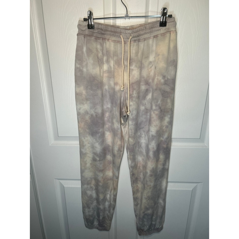 Sundown‎ by River + Sky Tie Dye Joggers Purple Grey Modal Sweatpants Medium